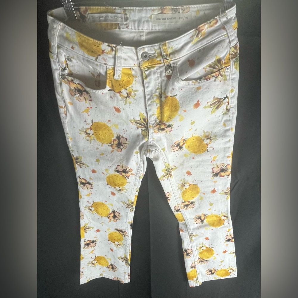 Anthropologie Lemon Grove High Rise Cropped Bootcut Jeans